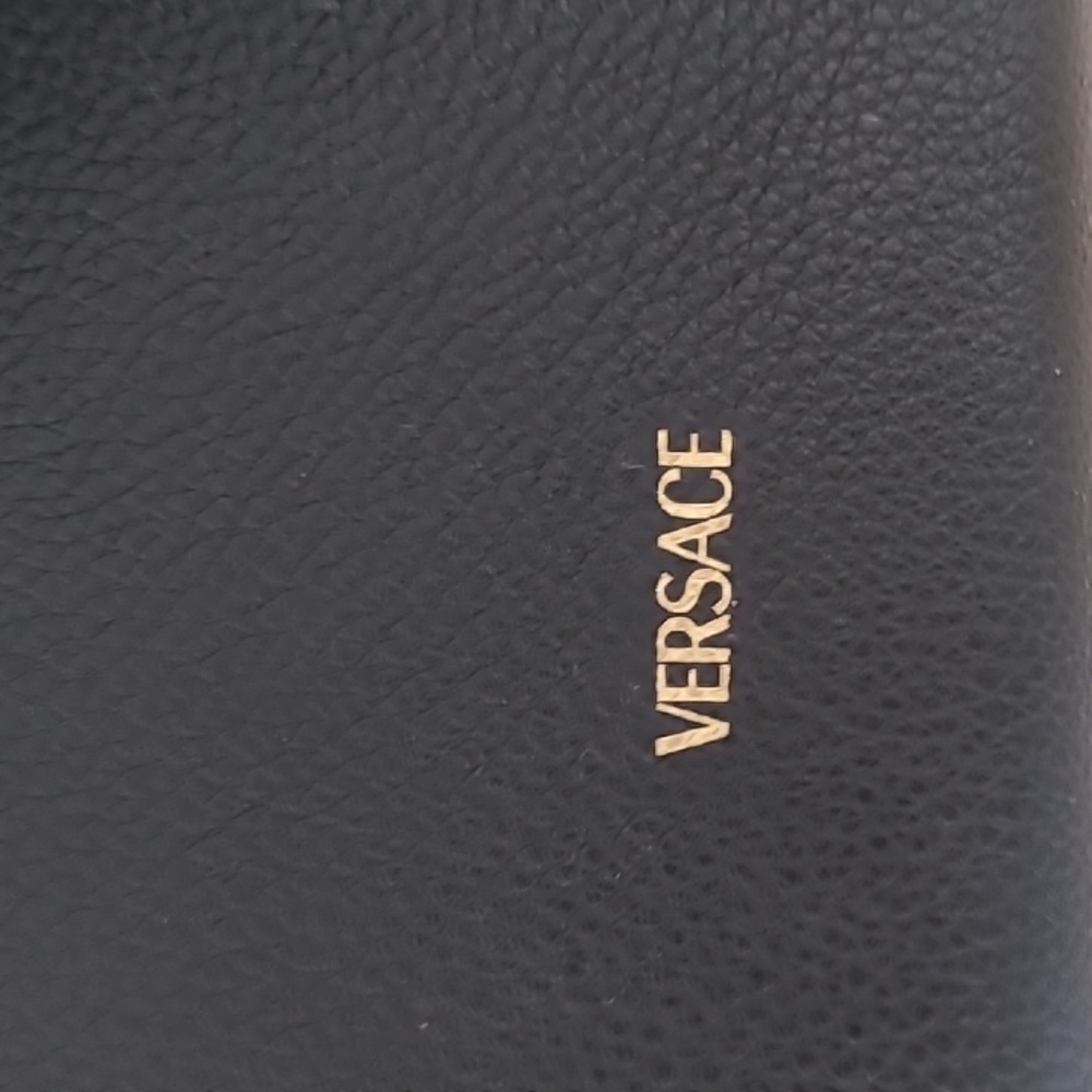 VERSACE VIRTUS LEATHER SHOULDER BAG - Picture 11 of 16